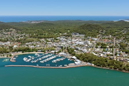 Aerial Image of NELSON BAY MARINA LOOKING SOUTH-EAST