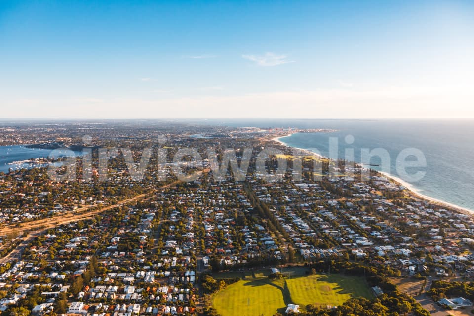 Aerial Image of Sunset Swanbourne