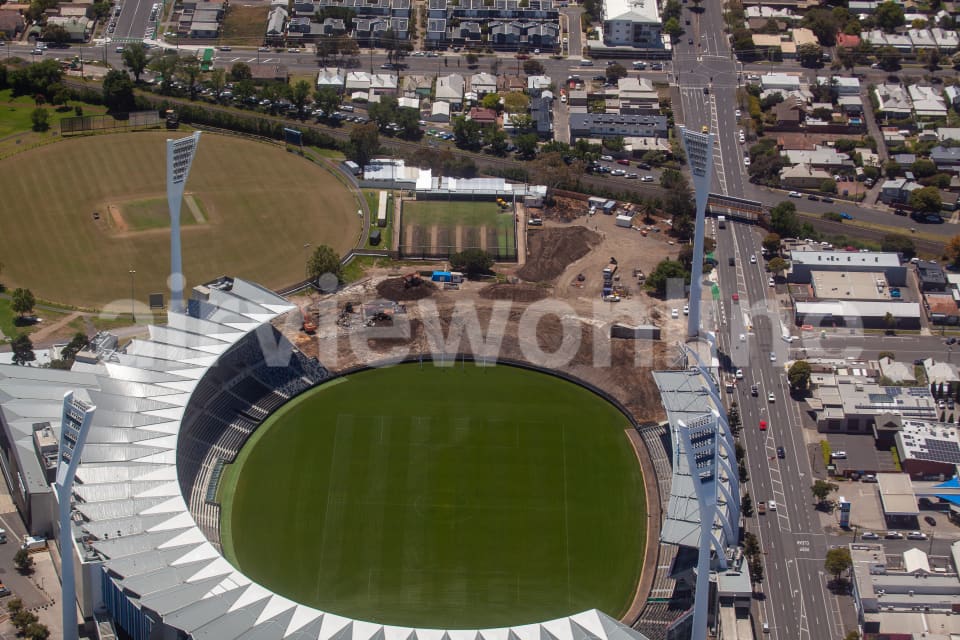 Aerial Image of GMHBA Stadium