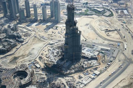 Aerial Image of BURG KHALIFA CONSTRUCTION
