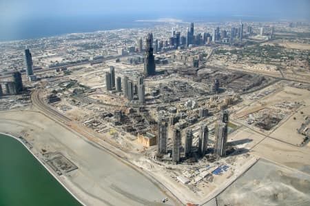 Aerial Image of BURGKHALIFA CONSTRUCTION
