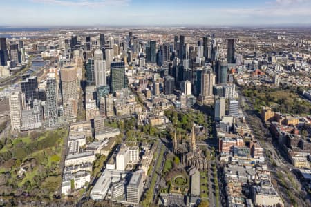 Aerial Image of East Melbourne