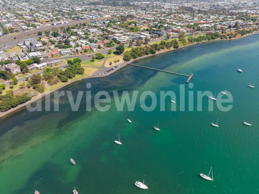 Aerial Image of Geelong West and Corio Bay