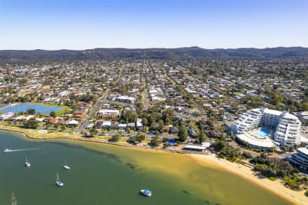 Aerial Image of ETTALONG BEACH