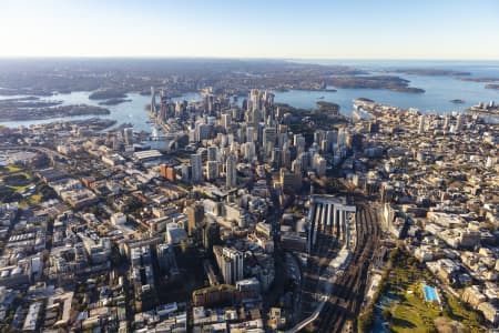 Aerial Image of SYDNEY DUSK