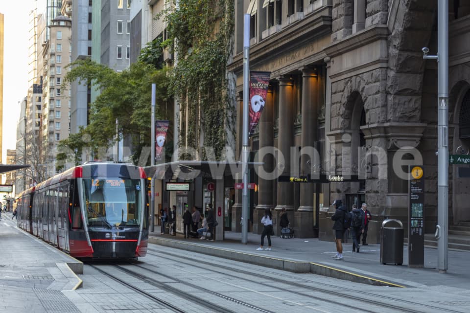 Aerial Image of Martin Place Light Rail