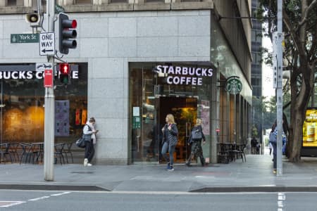Aerial Image of Starbucks