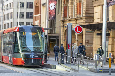 Aerial Image of BRIDGE STREET LIGHT RAIL