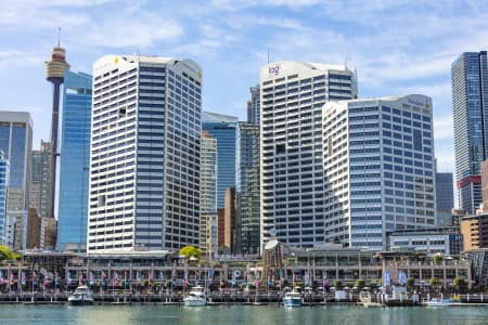 Aerial Image of COCKLE BAY WHARF