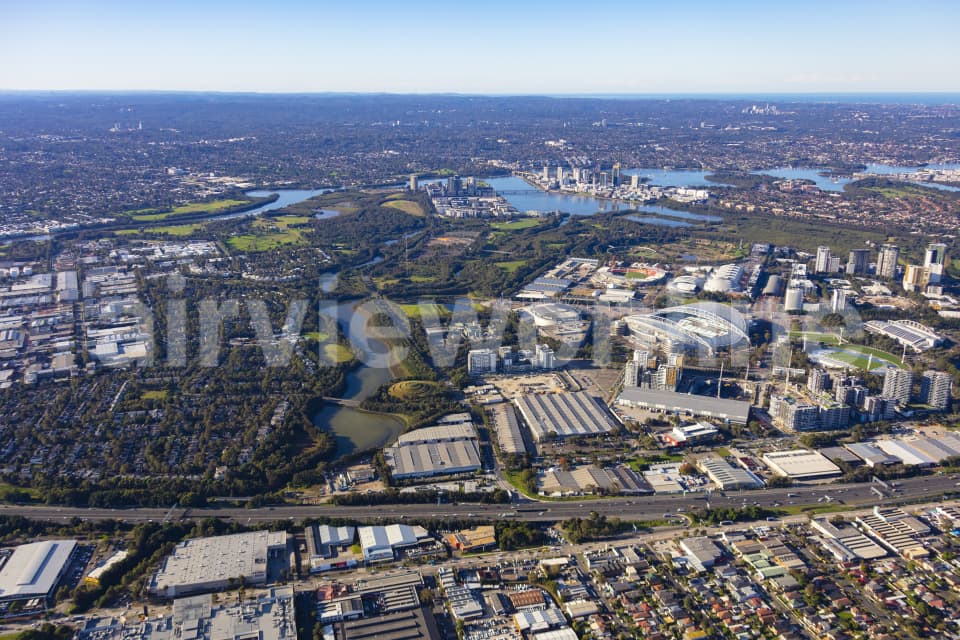 Aerial Image of Sydney Olympic Park