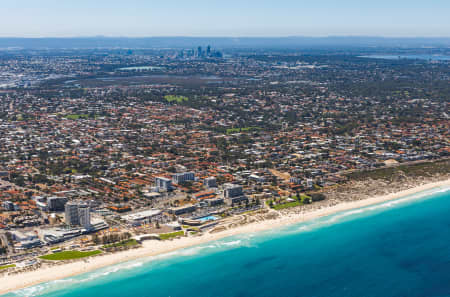 Aerial Image of SCARBOROUGH BEACH TOWARDS PERTH CBD