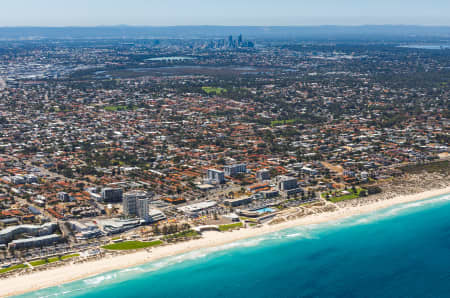 Aerial Image of SCARBOROUGH BEACH TOWARDS PERTH CBD