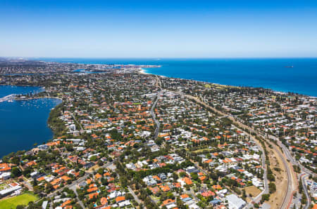Aerial Image of CLAREMONT TOWARDS COTTESLOE