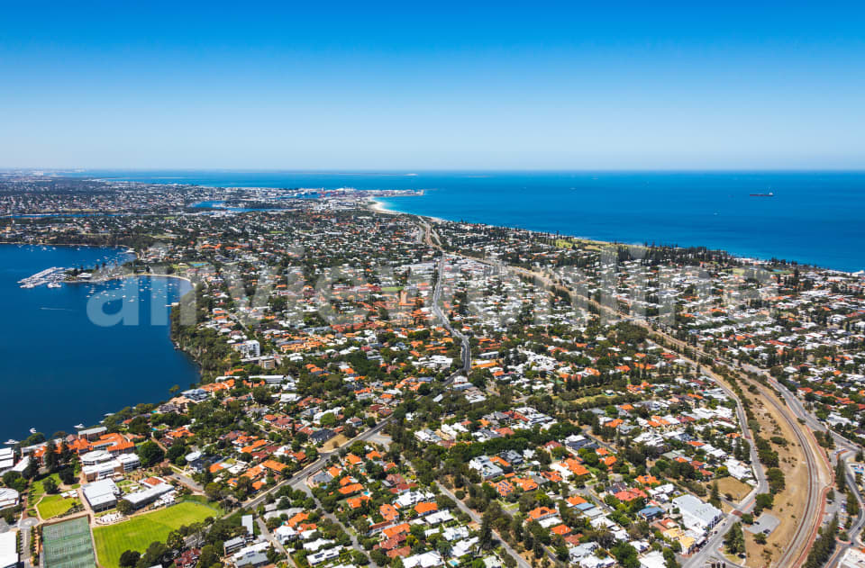 Aerial Image of Claremont towards Cottesloe