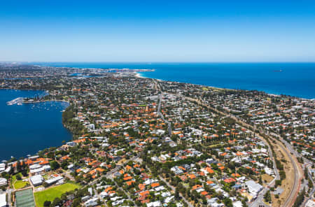 Aerial Image of CLAREMONT TOWARDS COTTESLOE