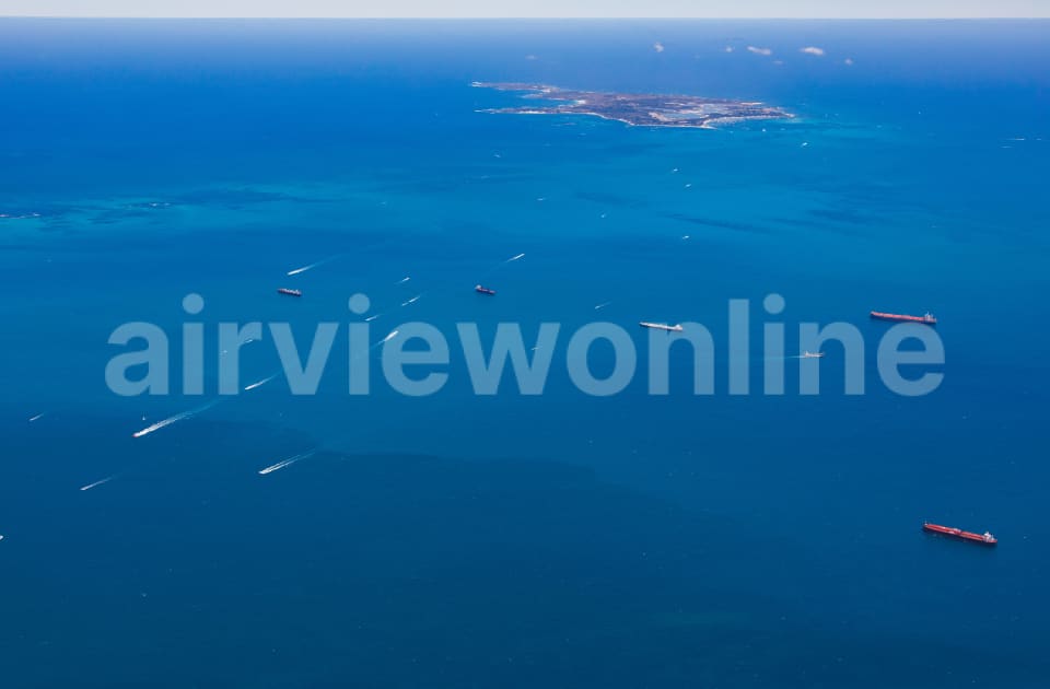 Aerial Image of Rottnest Island from Fremantle