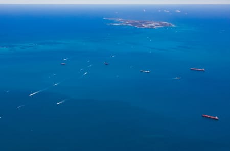 Aerial Image of ROTTNEST ISLAND FROM FREMANTLE