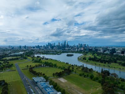 Aerial Image of ALBERT PARK