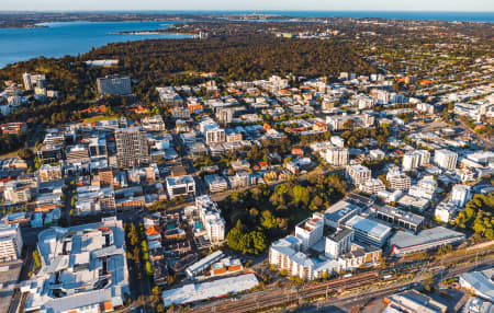 Aerial Image of WEST PERTH SUNRISE