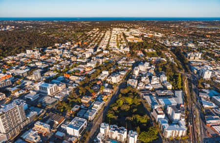 Aerial Image of WEST PERTH SUNRISE