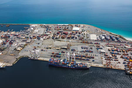Aerial Image of FREMANTLE PORT