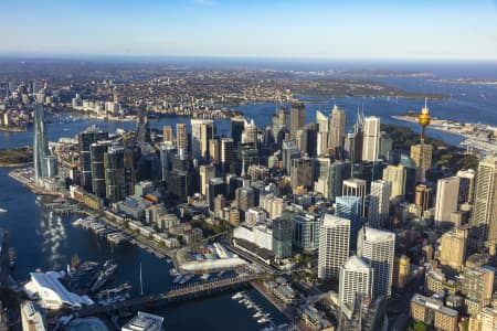 Aerial Image of BARANGAROO AND SYDNEY CBD GOLDEN LIGHT