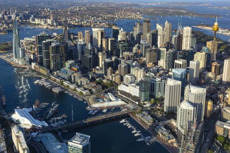 Aerial Image of BARANGAROO AND SYDNEY CBD GOLDEN LIGHT