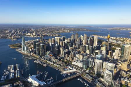 Aerial Image of BARANGAROO AND SYDNEY CBD GOLDEN LIGHT