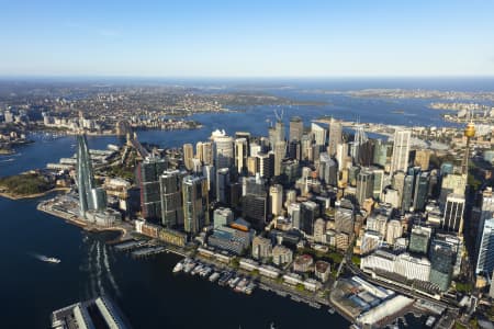 Aerial Image of BARANGAROO AND SYDNEY CBD GOLDEN LIGHT