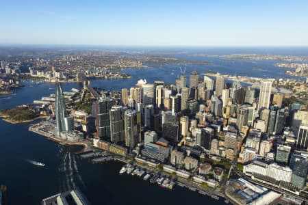 Aerial Image of BARANGAROO AND SYDNEY CBD GOLDEN LIGHT