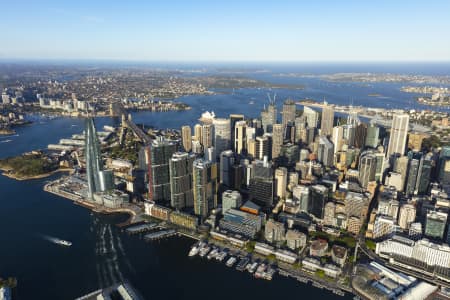 Aerial Image of BARANGAROO AND SYDNEY CBD GOLDEN LIGHT