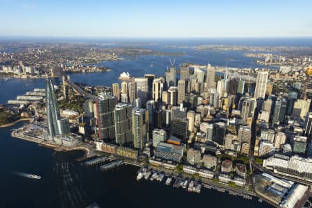 Aerial Image of BARANGAROO AND SYDNEY CBD GOLDEN LIGHT