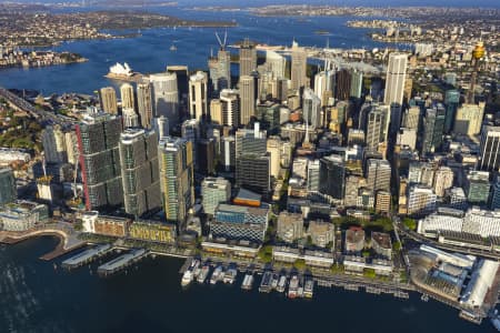 Aerial Image of BARANGAROO AND SYDNEY CBD GOLDEN LIGHT