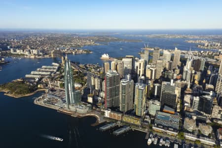 Aerial Image of BARANGAROO AND SYDNEY CBD GOLDEN LIGHT