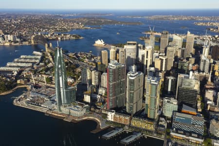 Aerial Image of BARANGAROO AND SYDNEY CBD GOLDEN LIGHT