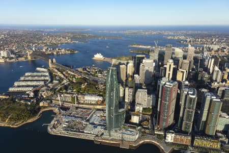 Aerial Image of BARANGAROO AND SYDNEY CBD GOLDEN LIGHT