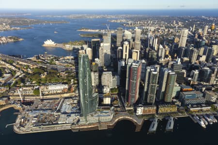 Aerial Image of BARANGAROO AND SYDNEY CBD GOLDEN LIGHT