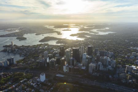 Aerial Image of NORTH SYDNEY GOLDEN LIGHT