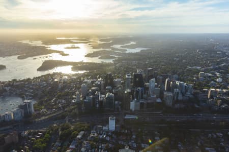 Aerial Image of NORTH SYDNEY GOLDEN LIGHT