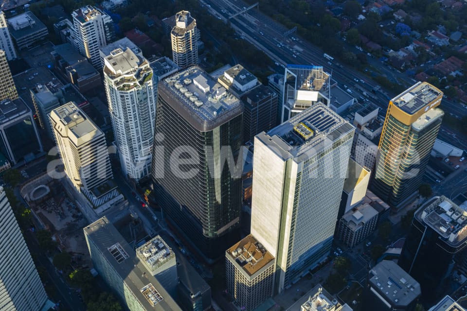 Aerial Image of North Sydney Golden Light