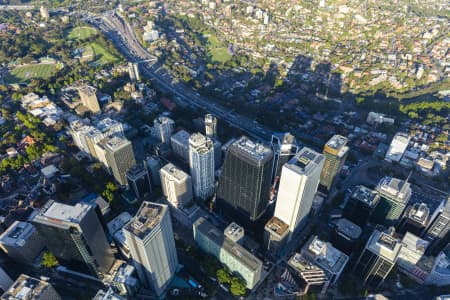 Aerial Image of NORTH SYDNEY GOLDEN LIGHT