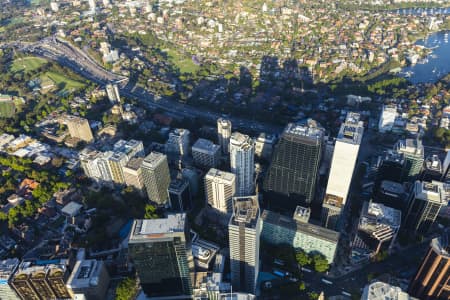 Aerial Image of NORTH SYDNEY GOLDEN LIGHT