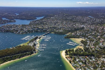 Aerial Image of SAIL BOATS ON THE SPIT