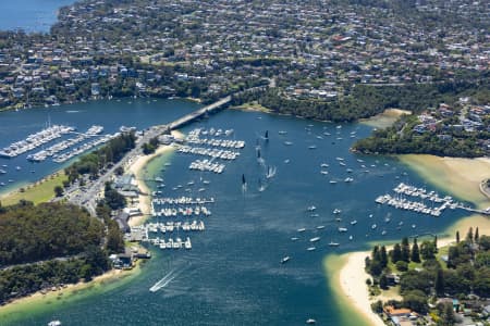 Aerial Image of SAIL BOATS ON THE SPIT