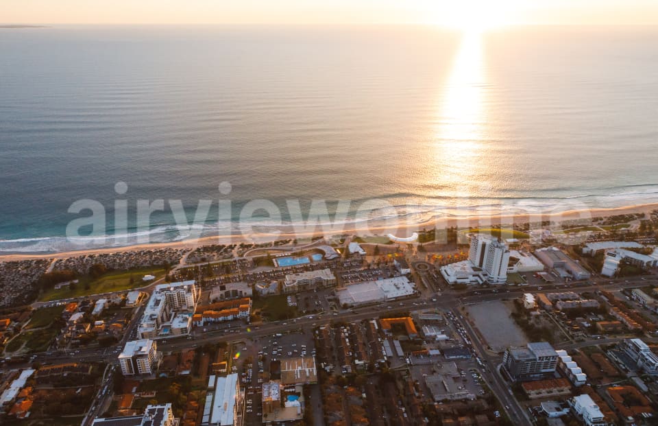 Aerial Image of Scarborough Sunset