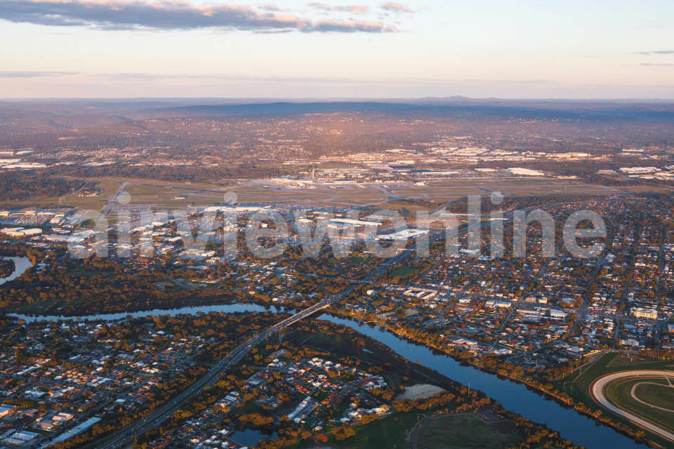 Aerial Image of Bayswater looking towards Perth Airport
