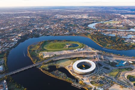 Aerial Image of OPTUS STADIUM