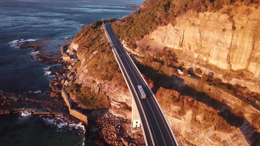 Aerial Image of SEA CLIFF BRIDGE SUNRISE