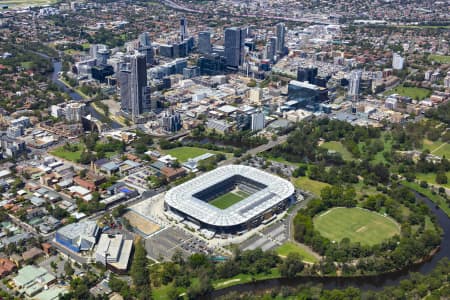 Aerial Image of PARRAMATTA CBD AND STADIUM 2020