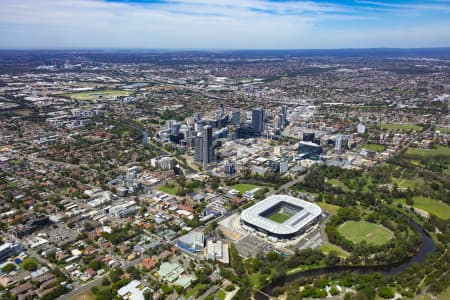 Aerial Image of PARRAMATTA CBD AND STADIUM 2020